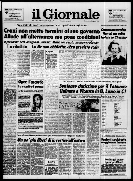 Il giornale : quotidiano del mattino